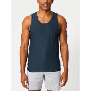 代购Vuori男士运动背心吸湿排汗快干透气柔软贴身舒适穿着深蓝色