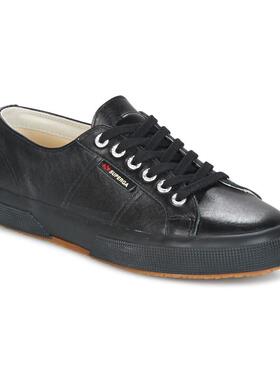 代购Superga女士板鞋日常穿着轻便舒适防滑耐磨透气设计黑色