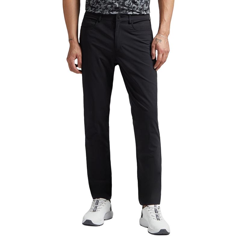 代购GFORE男士高尔夫裤吸湿排汗透气高活动性快干黑色聚酯纤维