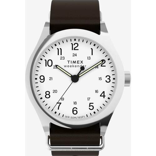 海外代购Timex/天美时男士手表欧美腕表夜光生活防水皮带白盘