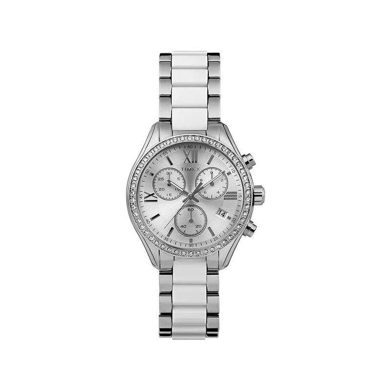 海外代购Timex/天美时女士手表欧美腕表计时码表夜光指针合金钢