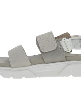 代购TIMBERLAND添柏岚女士凉鞋舒适防滑透气易穿脱灰色白色鞋底