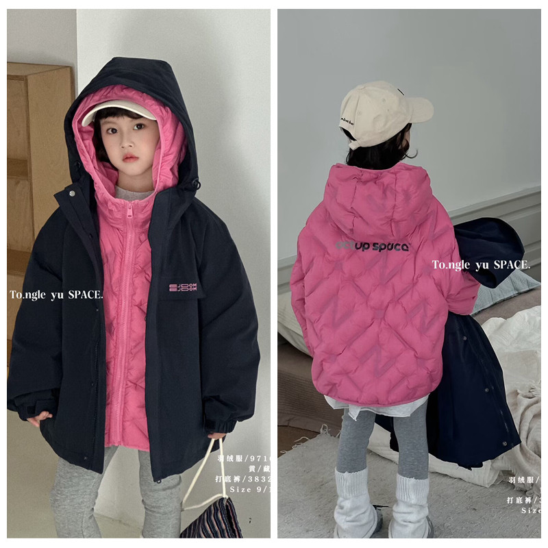 童乐鱼2025冬新款女童羽绒服外套图片