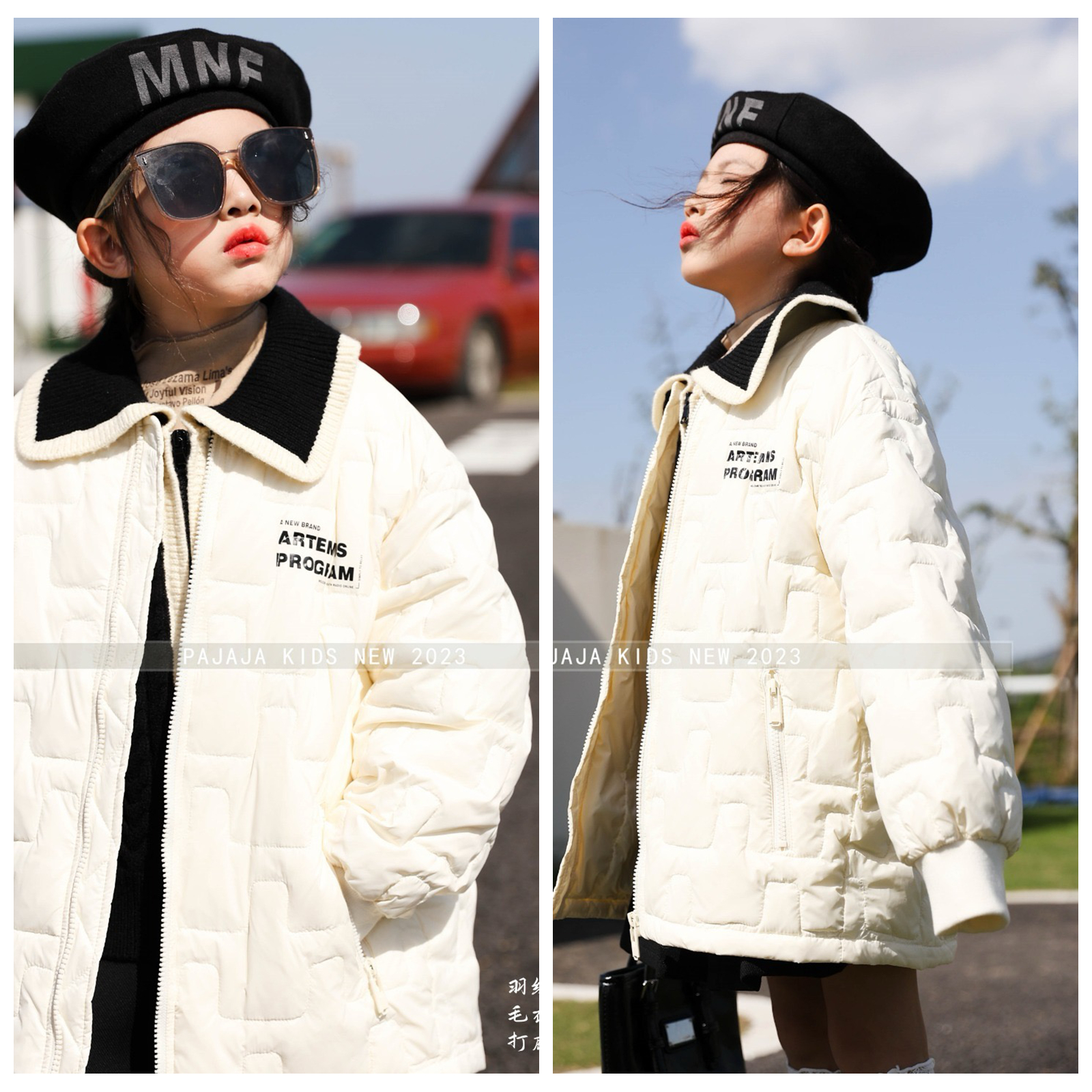 木瓜汁冬款男童女童轻薄羽绒服外套儿童白鸭绒童装潮学生韩版