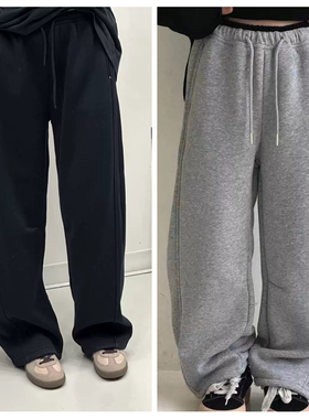 大e小e2025冬男童女童加绒休闲裤针织裤韩版中大童儿童潮8922