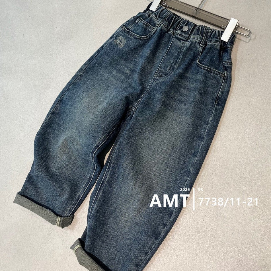 爱木橦秋新款男童女童牛仔裤图片