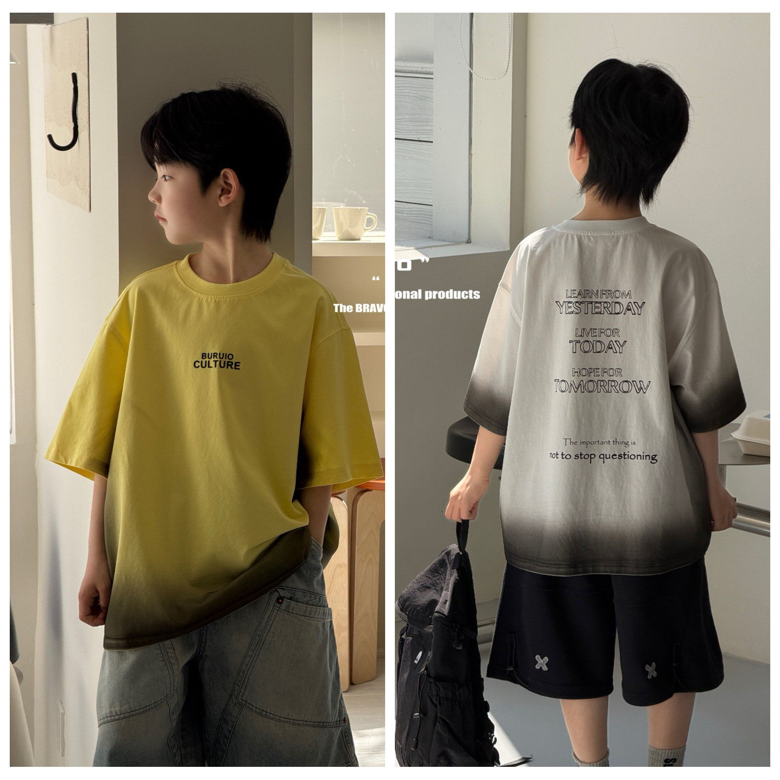 布芮欧2026夏新款男女童短袖T恤图片