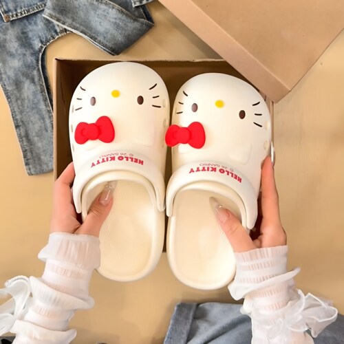 HelloKitty正版授权洞洞鞋女外穿