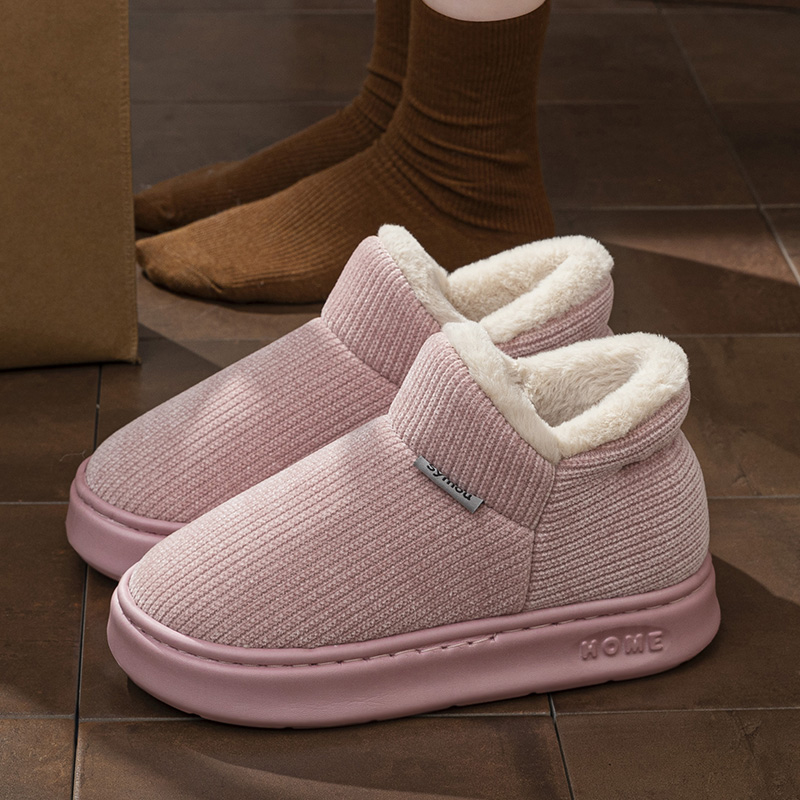 包跟棉拖鞋女士冬季新款加绒保暖
