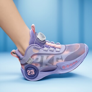 BKG专业篮球鞋女童鞋夏季网面透气超轻运动鞋女孩软底防滑跑步鞋