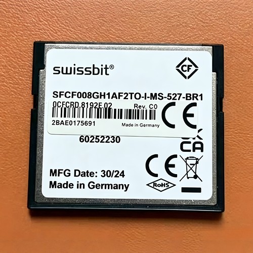 SFCF008GH1AF2TO-I-MS-527-BR1德国swissbit工业级CF卡8GB贝加莱