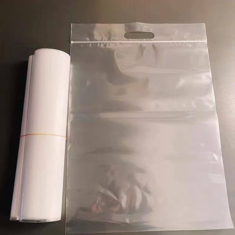 PE材质透明手提自封袋有透气孔高压软料塑料袋加厚食品手提袋定制