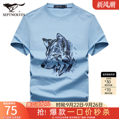 七匹狼凉感科技透气短袖T恤