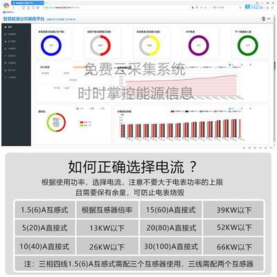 DTS5杭41州华立三相四线电表带互感器智能远程380V工业有功电能表