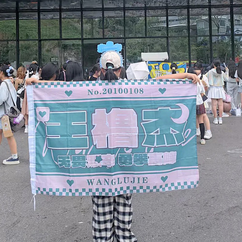 王橹杰应援大旗TF家族户外演唱会手持大旗音乐节大旗定制周边代发
