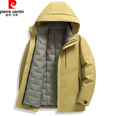 可拆鹅绒内胆冲锋衣防风防寒外套