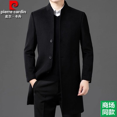 立领毛呢风衣轻奢商务休闲外套
