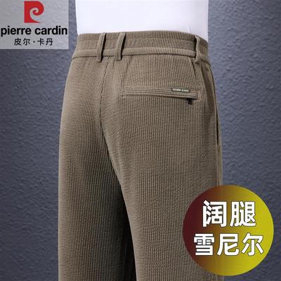 宽松阔腿中年爸爸灯芯绒休闲裤