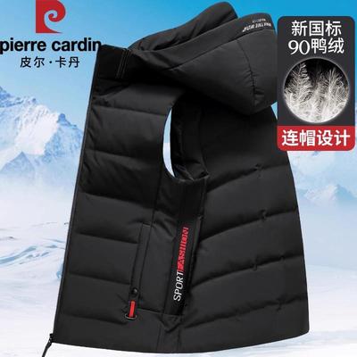 新款中年连帽砍肩加厚保暖背心