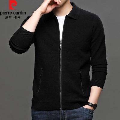 中年针织毛衣爸爸真口袋外套潮流