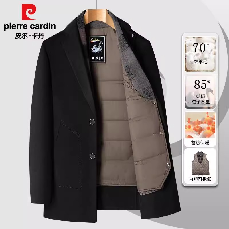 新款夹克中山装大衣中年爸爸装