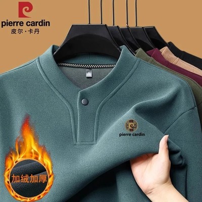 冬季加绒加厚保暖半高领打底衫