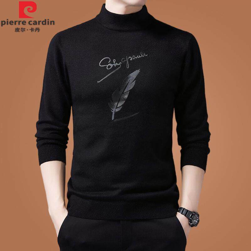 皮尔卡丹男士100纯羊毛衫秋冬季半高领加厚羊绒衫男打底衫毛衣,男装,针织衫/毛衣,淘宝优惠券,粉丝福利购,淘宝优惠卷