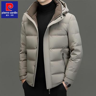 短款鸭绒外套中年休闲爸爸装