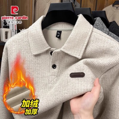 男士上衣保暖针织毛衣加绒2025年