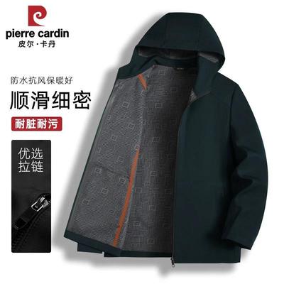 运动防水加厚防风连帽男士夹克