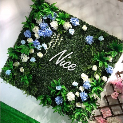极速Simulation plant wall green plant wall decoration flower