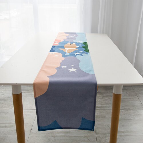 新品Zanwu ins jCorgi fresh Nordic dining table runner table