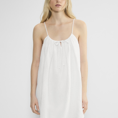 新疆棉迷你吊带连衣裙