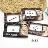 印度风尚 进口眉心贴Bindi额贴彩色圆形镶钻印度舞配饰演出拍照