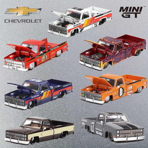 MINIGT 1/64 雪佛兰Chevrolet科尔维特 皮卡合金汽车模型收藏摆件