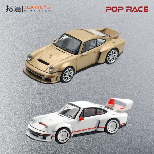 拓意POPRACE1/64 保时捷SINGER DLS Turbo合金车模型收藏摆件