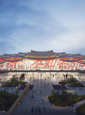 【何镜堂&SCAD】惠州南站启动区站城融合方案设计方案文本189页