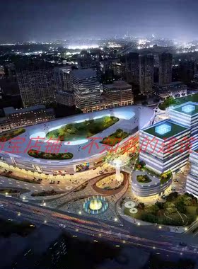 上海静安大融城Imix Park建筑方案设计文本118P+室内施工图实景图
