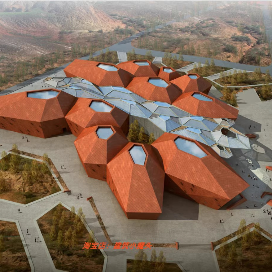 【清华院】张掖地质博物馆方案PPT设计91页 丹霞地貌