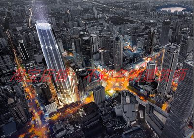 【SOM】南京新街口苏宁广场360米超高层设计方案文本
