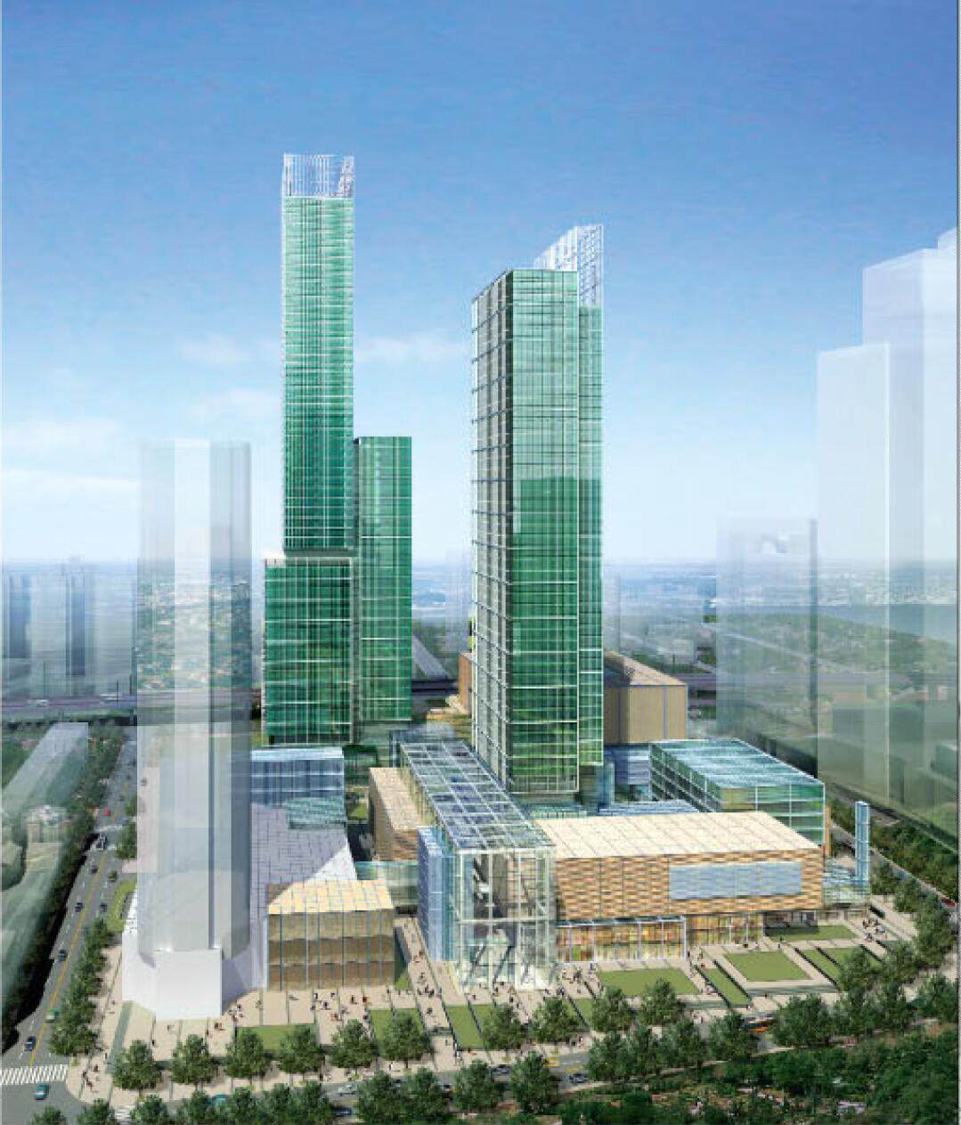 【kpf】上海静安嘉里中心文本 su模型