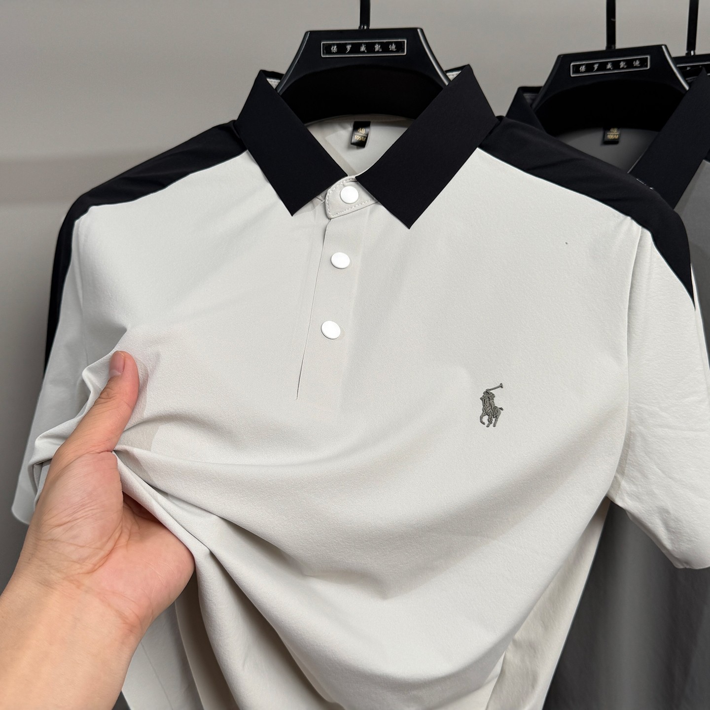 2026高档polo衫翻领t恤男士短袖港风夏季撞色体恤潮牌有领上衣男,男装,衬衫,淘宝优惠券,粉丝福利购,淘宝优惠卷