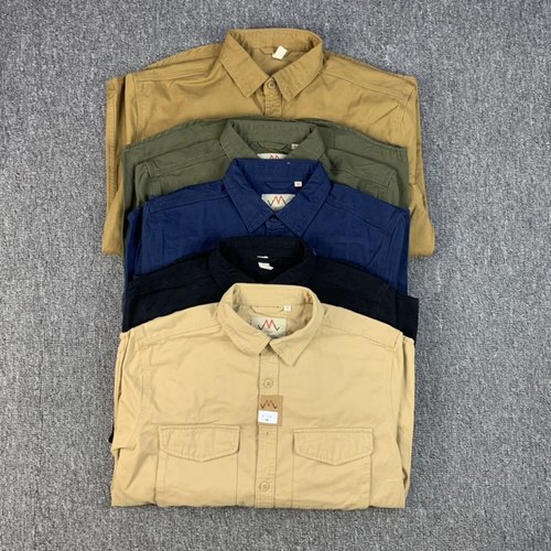 美式休闲立体口袋男青年寸衫工装