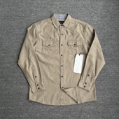 春秋季 磨毛修身 男士 两色 纯色商务休闲长袖 衬衫 百搭衬衣外套寸衫