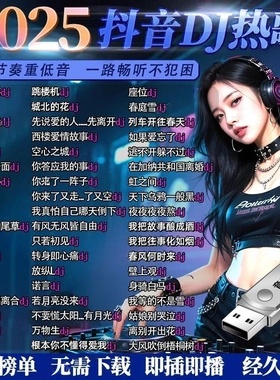 2025抖音新歌dj带视频MV车载u盘音乐U盘汽车优无损完整版MP3/MP4