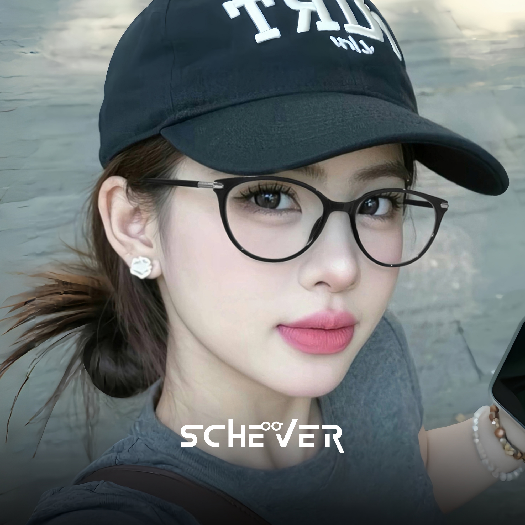 灵动素颜猫眼近视眼镜女高级感