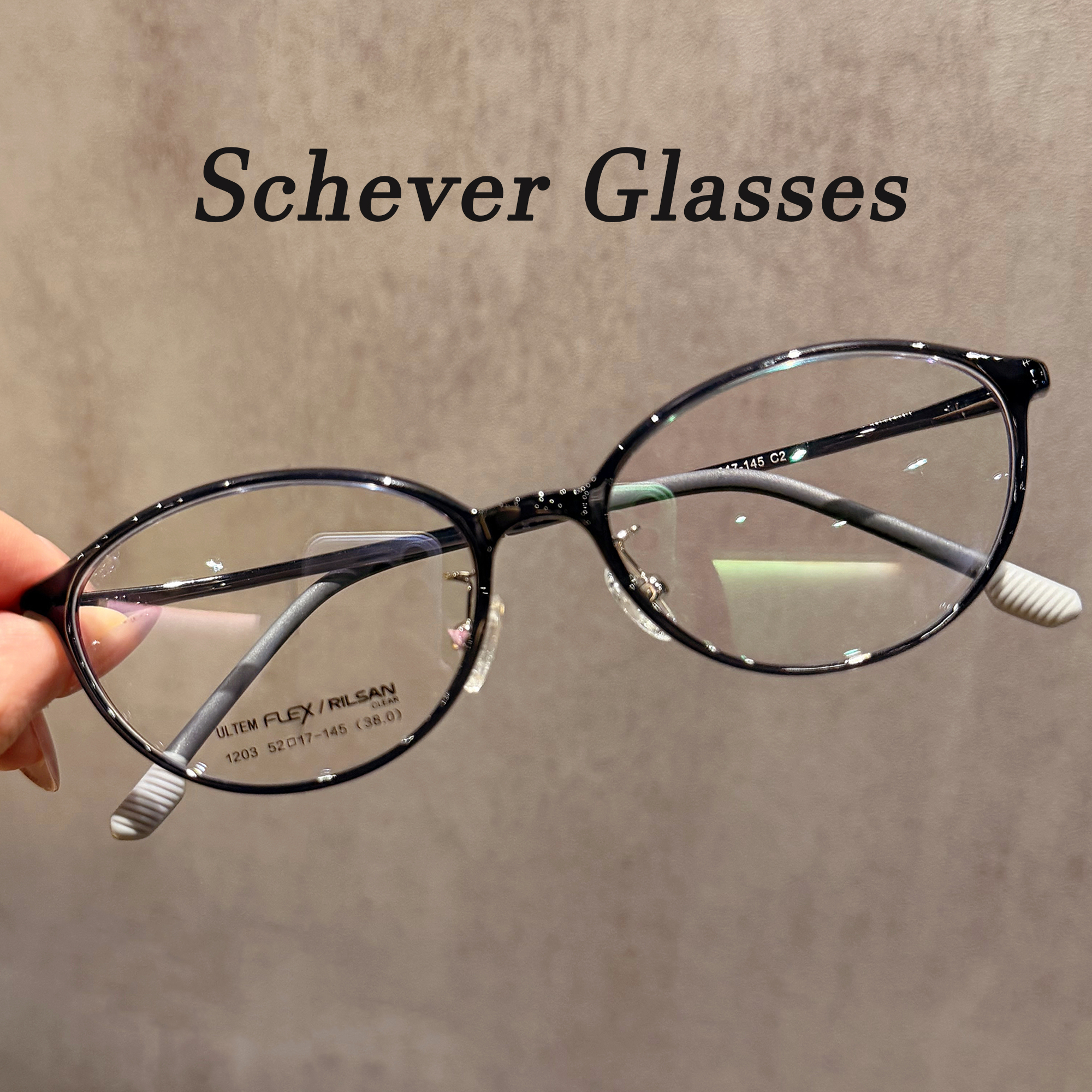 清冷透灰超轻7克小框近视眼镜女