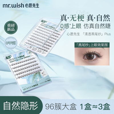 心愿先生免胶款燕尾纱PLUS假睫毛