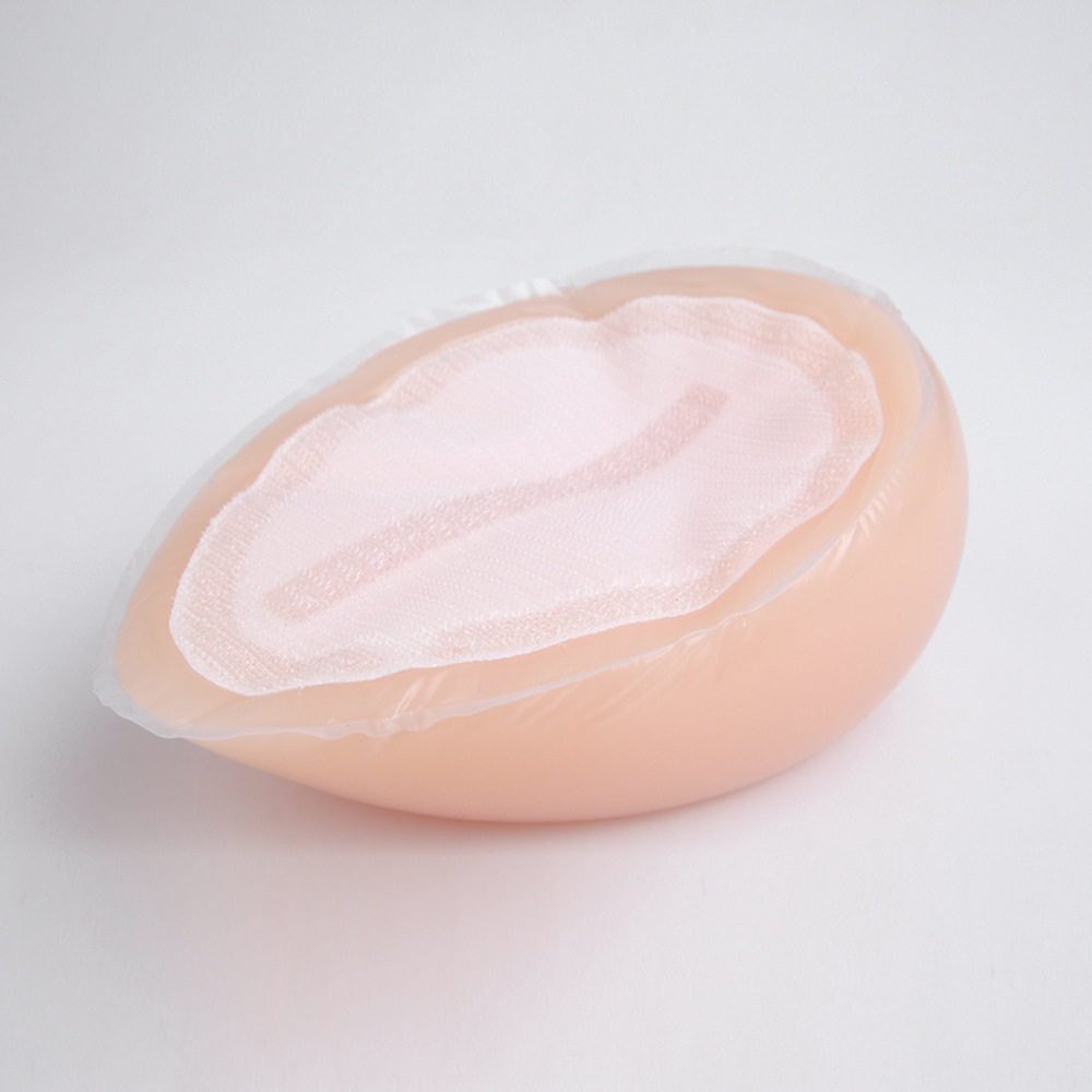 单只硅胶自粘魔术贴抱枕义乳水滴形咪咪乳房人工假胸插片胸垫cos