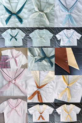 现货无缝JK制服多色玻璃温室